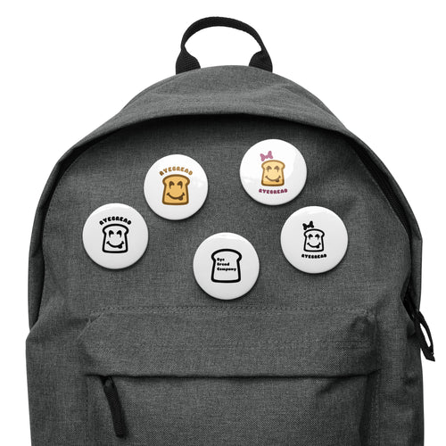 Set of pin buttons