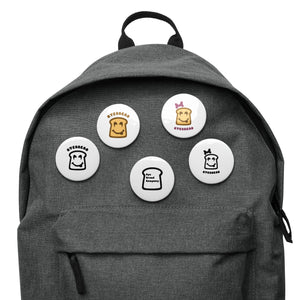 Set of pin buttons