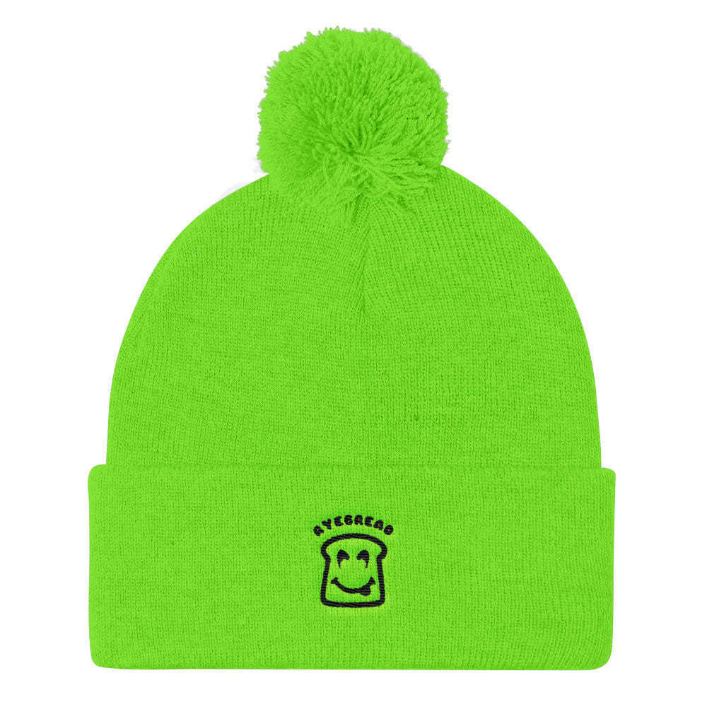 Pom Pom Knit Cap
