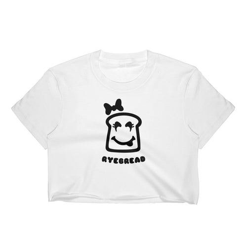 Los Angeles Apparel 2332 Fine Jersey Short Sleeve Cropped T-Shirt w/ Tear Away Label