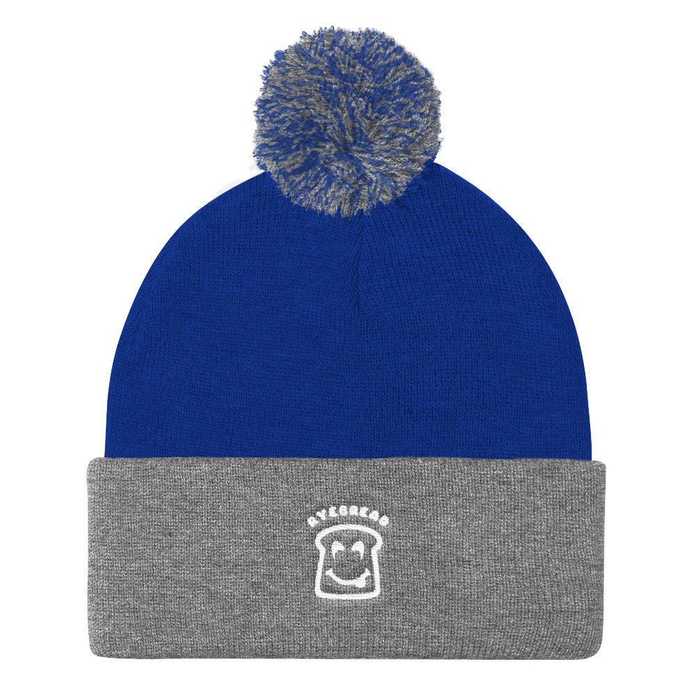 Pom Pom Knit Cap