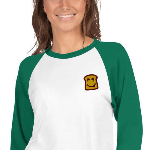3/4 sleeve raglan shirt