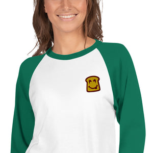 3/4 sleeve raglan shirt